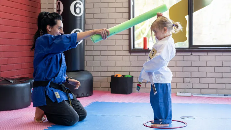Serious fun! While Teaching Respect, Discipline & Focus at Kando Martial Arts Knox in Boronia